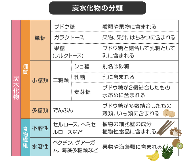 炭水化物の分類