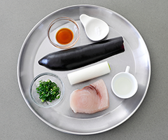 カジキとなすのしょうゆ炒め